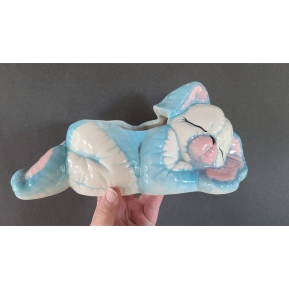 Vintage Sleeping Dog Planter - Picture 4 of 10